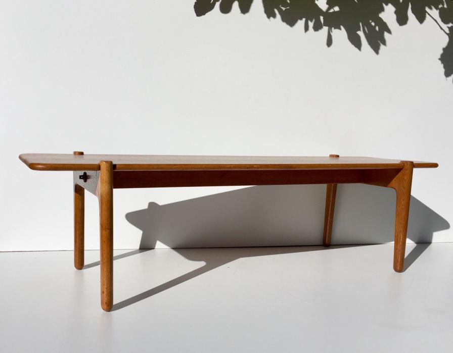 SALE! Authentic Hans Wegner Oak Bench / Coffee Table for Johannes Hansen 1950s