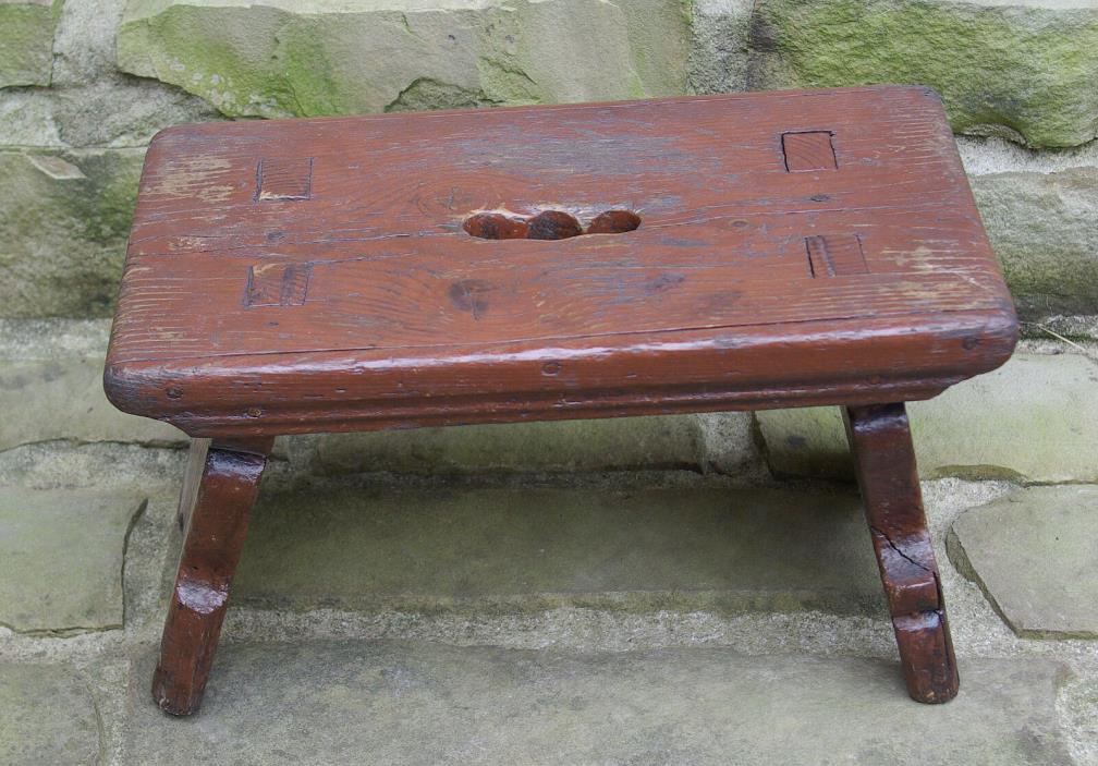 18th Century Country Chippendale Foot Stool