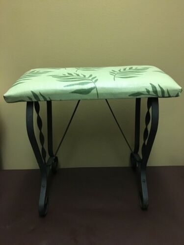 Vintage Metal Stool Bench 18