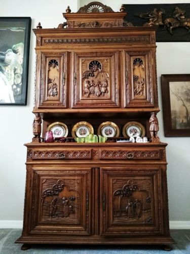 Antique French Carved Cabinet