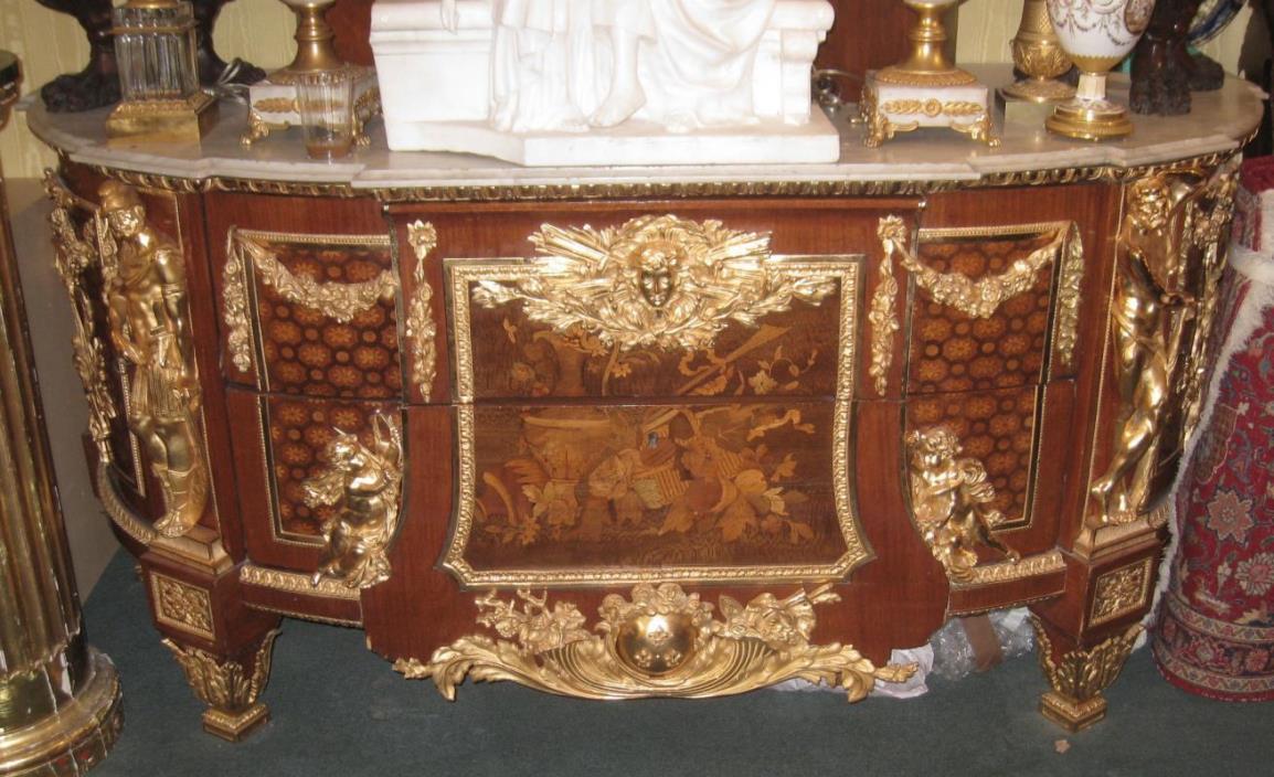 Louis XVI Style Commode After Jean-Henri Riesener