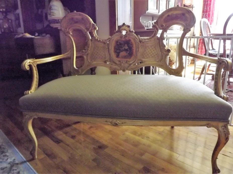 VERY RARE VERNE MARTIN BUTTERFLY SETTEE 19c.