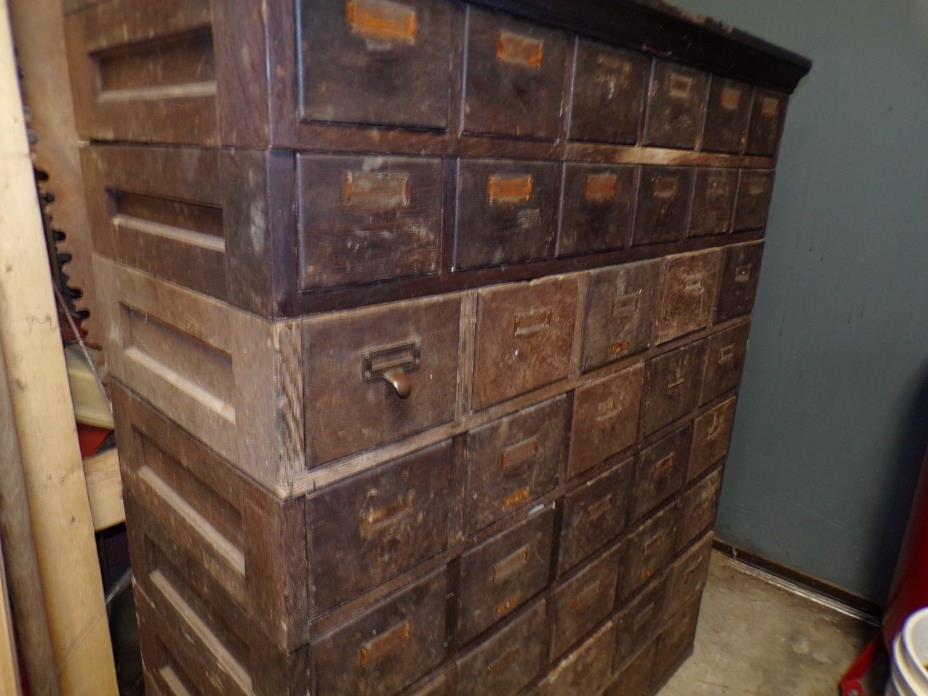 Library Bureau Sole Makers File Card Catalog Drawer Pull Handle Hardware Antique