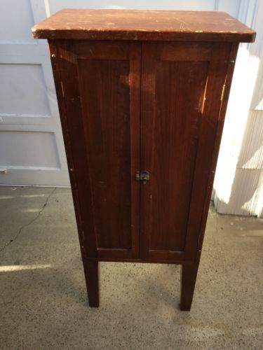 Vintage Wood Record Nd Sheet Music Cabinet