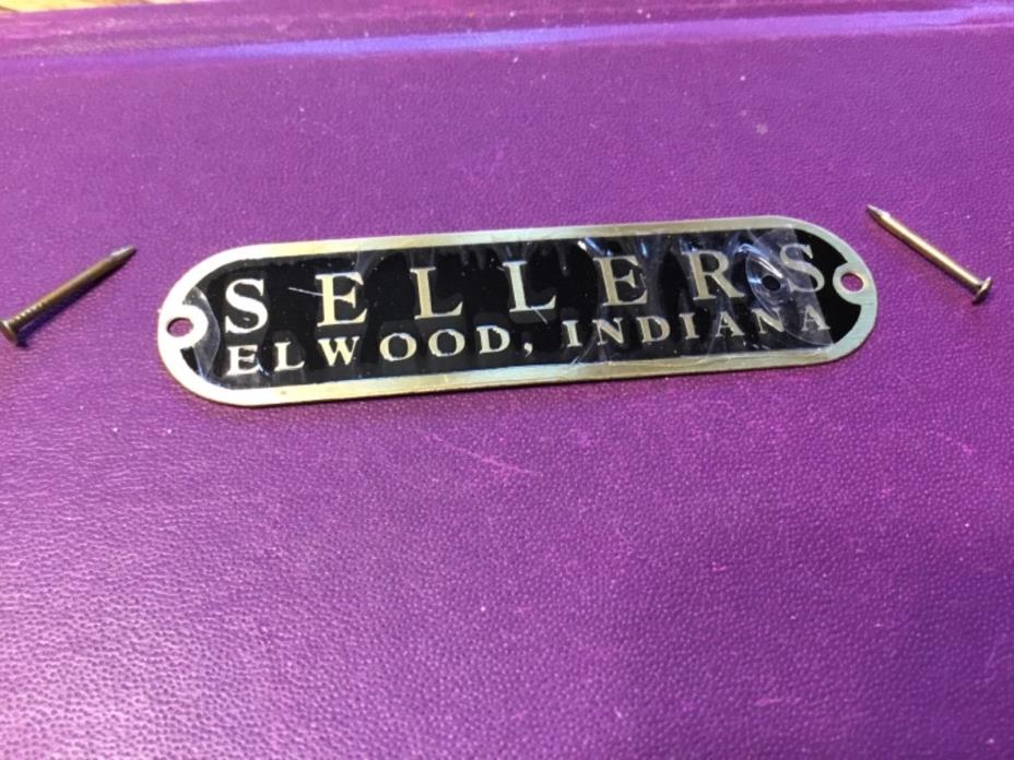 Sellers metal tag, unused