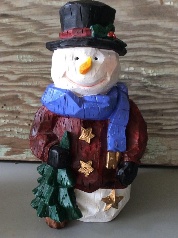 Resin Snowman Winter Holiday Decor
