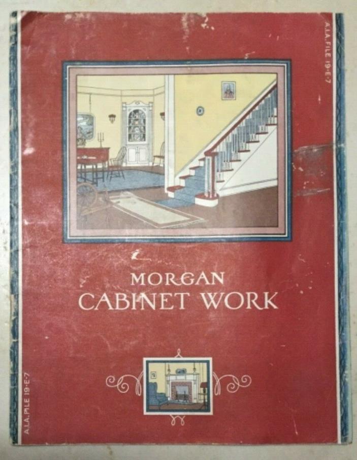1933 Cabinet Work Catalog Morgan Craftsman Kitchen Bath w Measurements & Photos