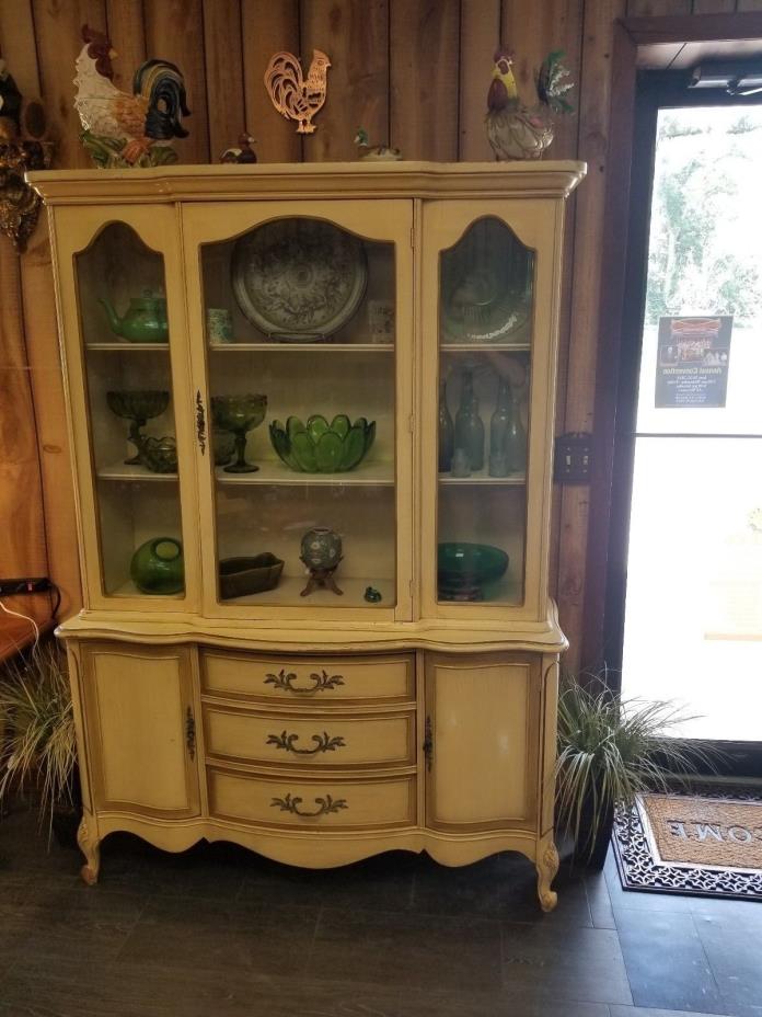 Light Colored China Cabinet