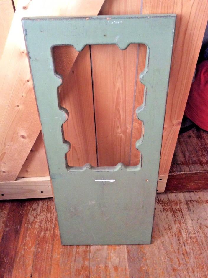 Vtg Wood Wooden kitchen Cabinet Cupboard Door Face Front carved cut out