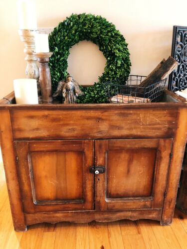 Rustic Farmhouse Dry Sink Cabinet