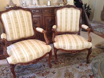 Gorgeous pair of Louis XV french chairs