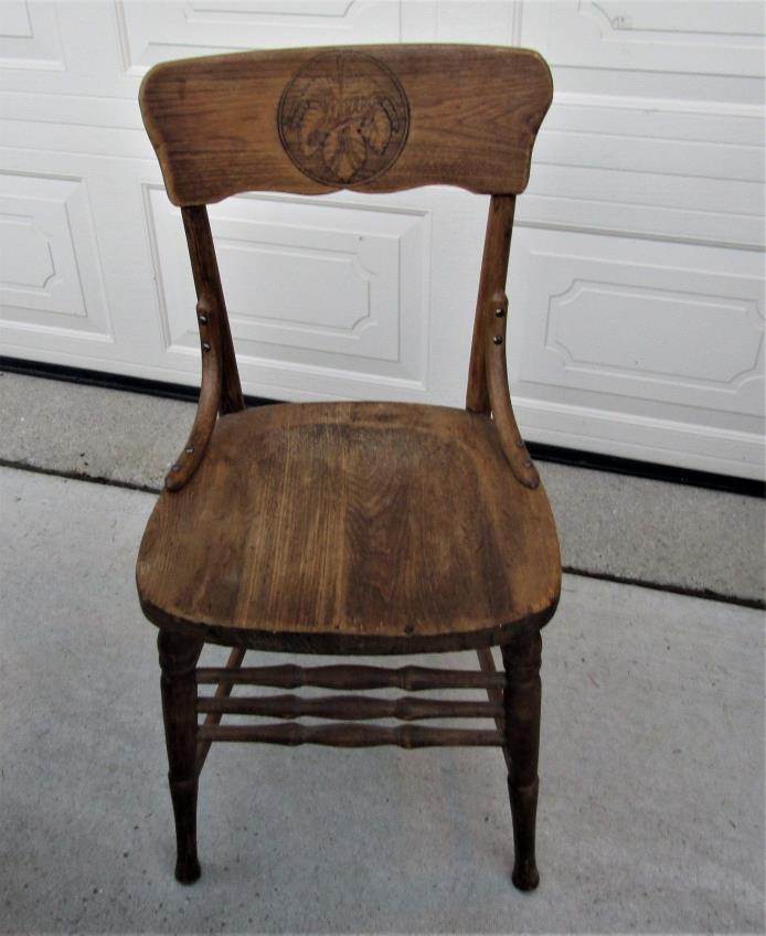JUNG BREWING co. Milwaukee  PRE-PROHIBITION  SALOON CHAIR