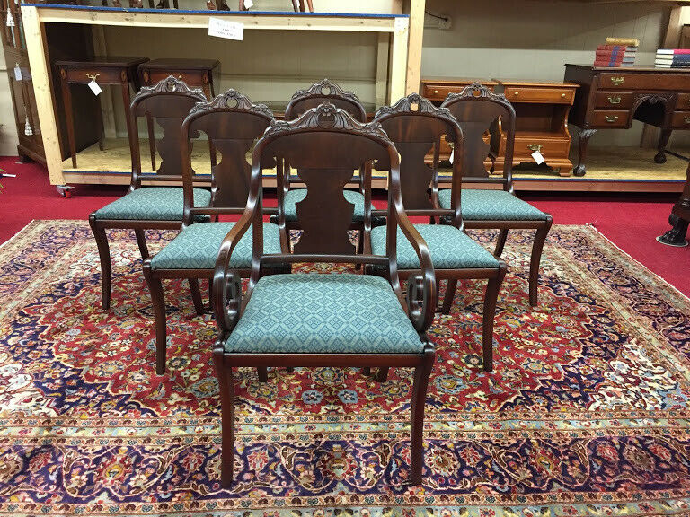 Antique Victorian Dining Chairs - Set of Six - Delivery Available!