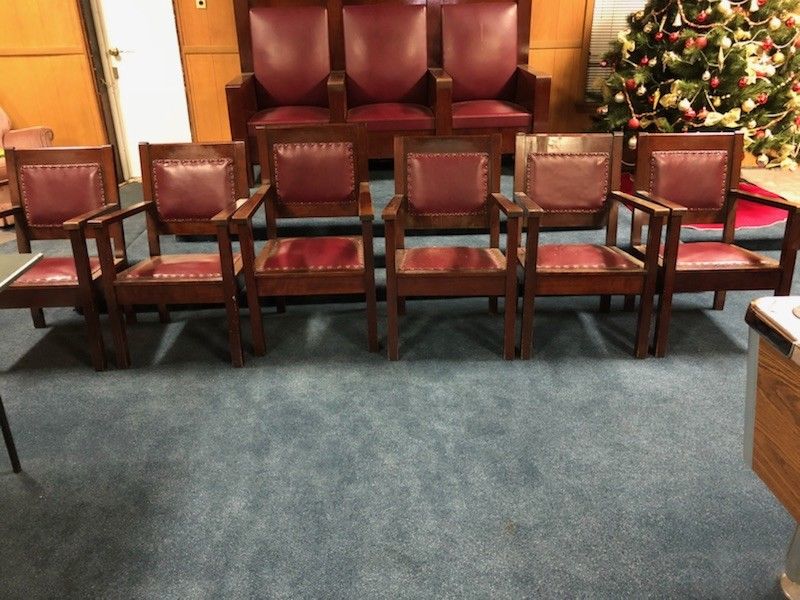 6 Count Masonic Lodge Arm Chairs