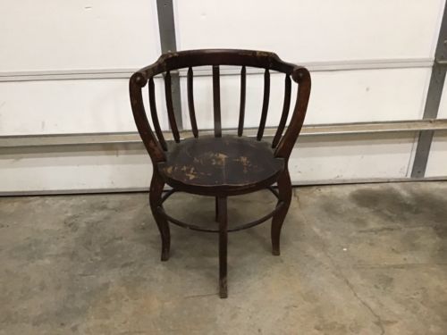 Antique American Country Store Chair-amazing Design-great Patina-CHECK IT OUT!!