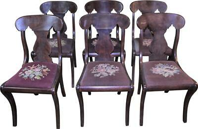 18288 Set of 6 Empire Style Dining Chairs