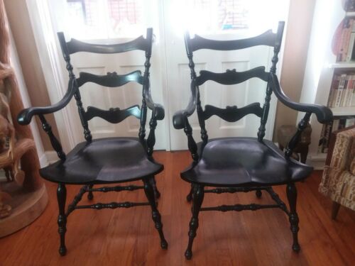 Antique Vintage Solid Wood Accent Chairs