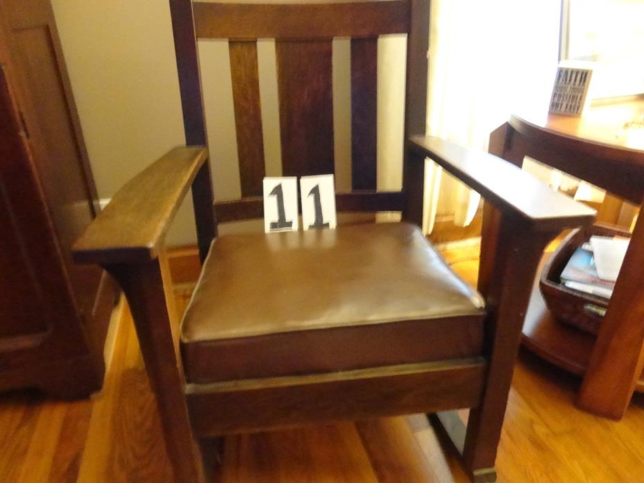 Mission Oak Rocking Chair; Puritan Mission; Plymouth Chair Company