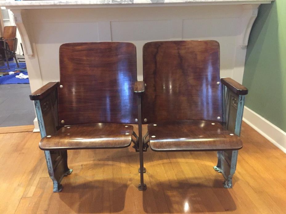 Vintage Art Deco theater seats--fully restored