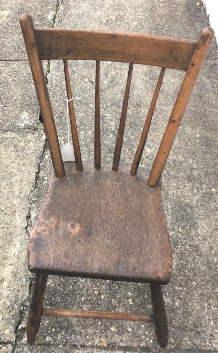 Small antique wooden chair great accent for any room