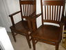 ANTIQUE MISSION STYLE BARBER SHOP WAITING CHAIRS----TWO