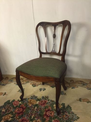 Side Chair Antique Wheat Carved Mahogany. C12pix,Virginia Local pickup MAKE OFFR