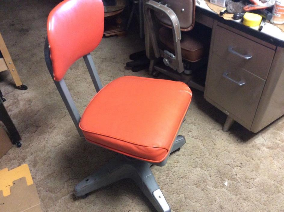 Vintage Industrial 1960s Metal  Chair Stool MCM