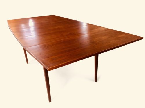 5 VTG Mid Century Modern Walnut Dining Chairs by Lane & Dining Table & Hutch