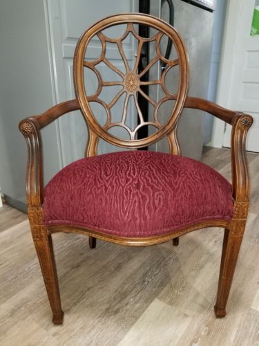 Ethan Allen Cherry Spider Back Arm Chair-Vintage EXC cond-Never sat on