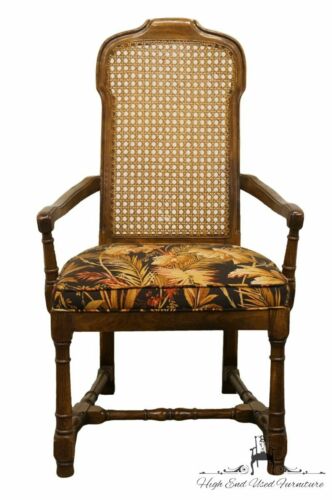 DREXEL HERITAGE Italian Provincial Cane Back Dining Arm Chair 132-830