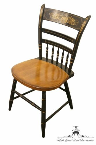 AUTHENTIC HITCHCOCK Black Stenciled Accent / Dining Side Chair