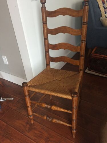 antique vintage ladder back chairs