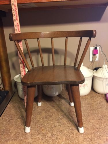 Antique Young Child's Toddler Wooden Chair, Sturdy Design