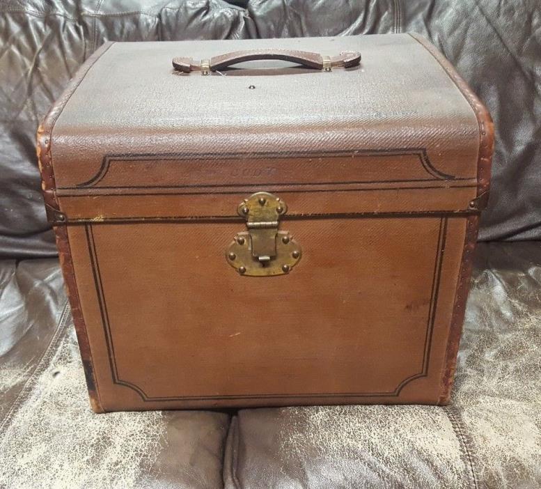 Antique Hat Box Monogramed 