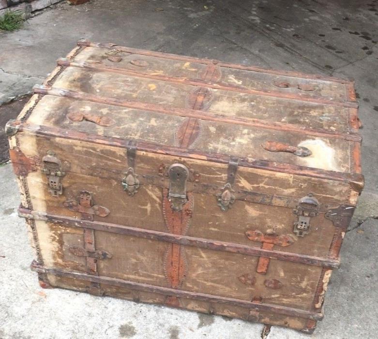 Vintage Steamer Trunk from the 1800s Don't miss out