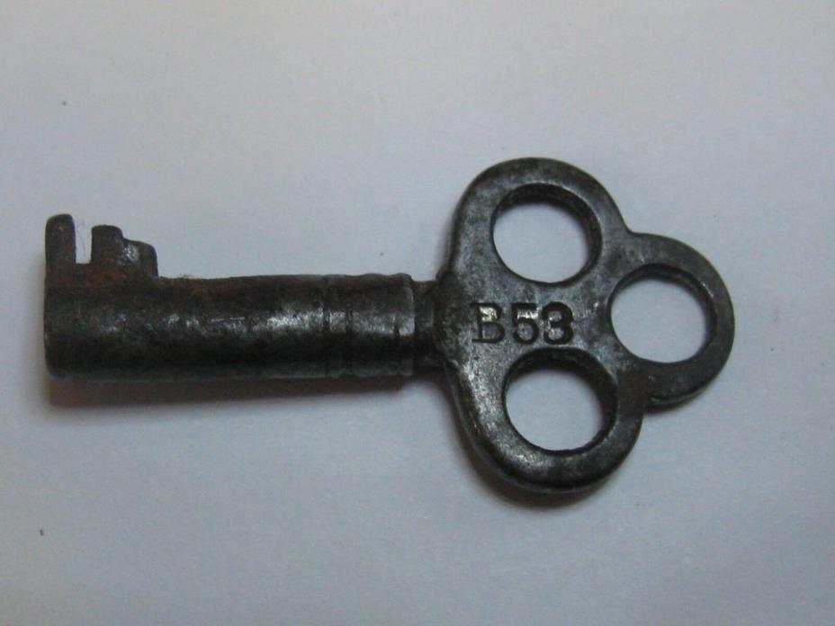 Antique Steamer Trunk Key etc.   Antique Hollow Barrel Key B 53