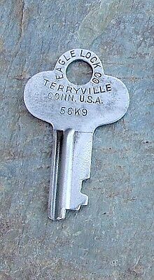 Antique Steamer Trunk Key Eale Lock Company #  56K9