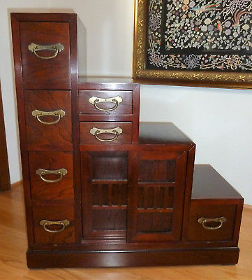 TANSU STEP CHEST - VINTAGE JAPANESE FURNITURE / EXCELLENT CONDITION
