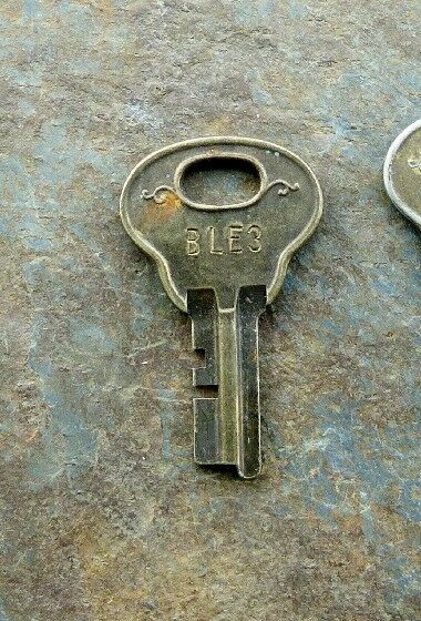 Antique Corbin Key BLE3   Trunk?  Wardrobe? Corbin Cabinet Lock Co Key No BLE3