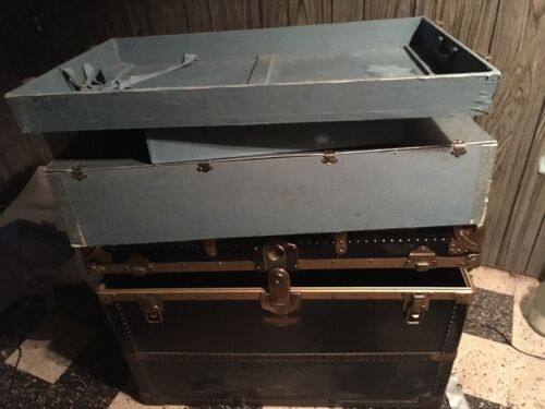 MENDEL Steamer Trunk Trunx Complete w Drawers Age Approximately 100 Yrs Old