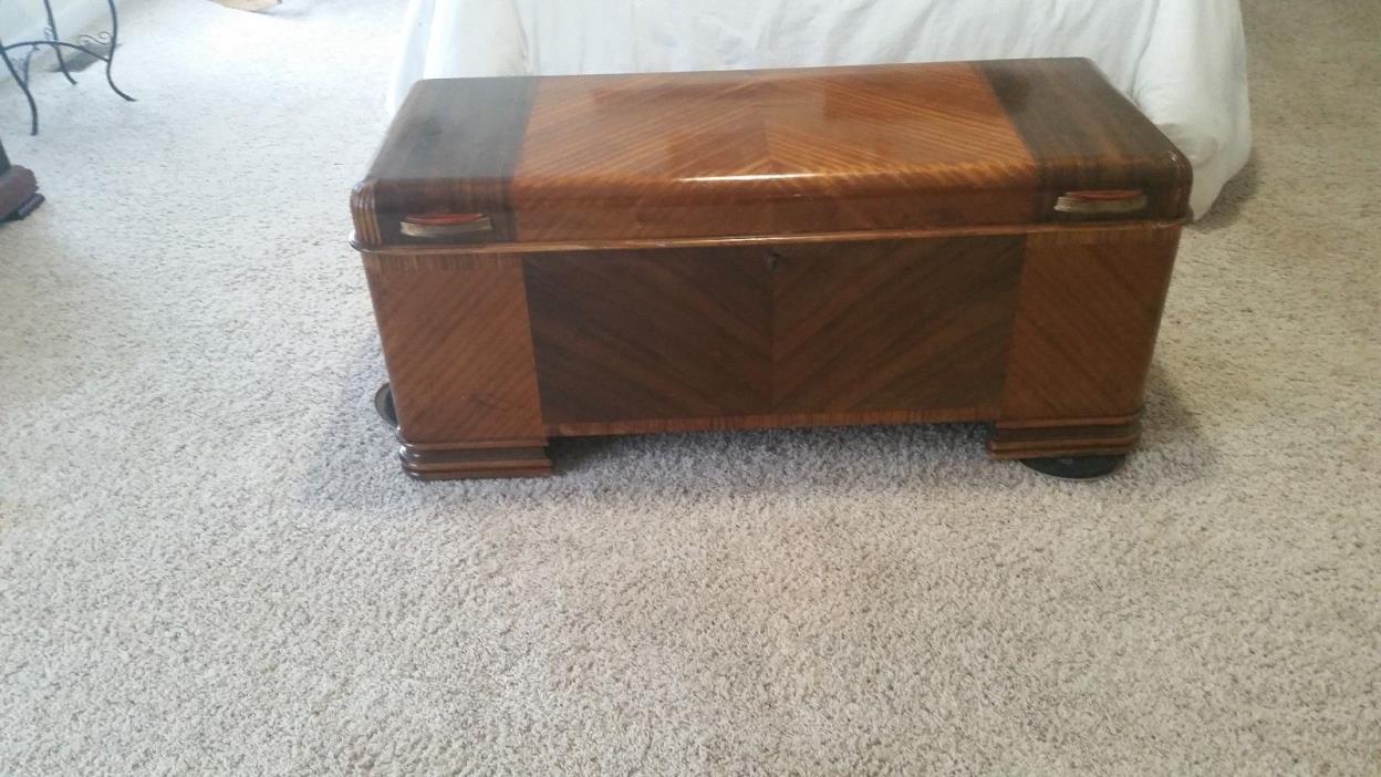 VINTAGE LANE CEDAR CHEST ORIGINAL LOCK REPLACED
