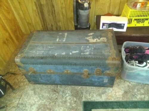 VINTAGE 1930s NATIONAL TRUNK Indestructo Trunk Company