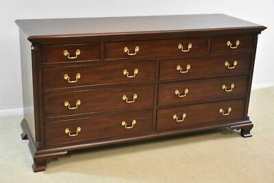 Nine Drawer Mahogany Chest Chippendale Style By Henkel Harris