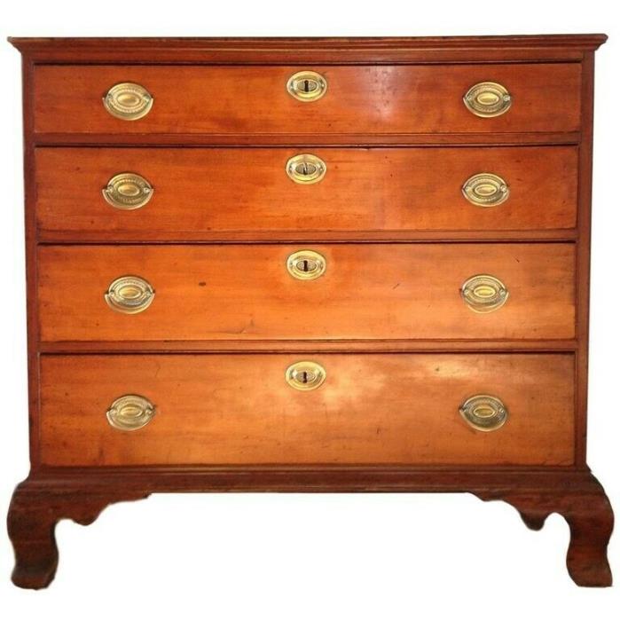 RARE Chippendale Cherry Chest of Drawers