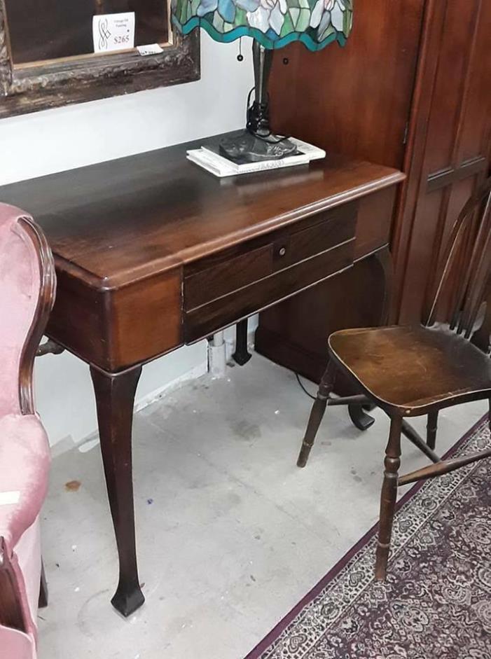 Early 1800s Writing Desk with Ink Wells
