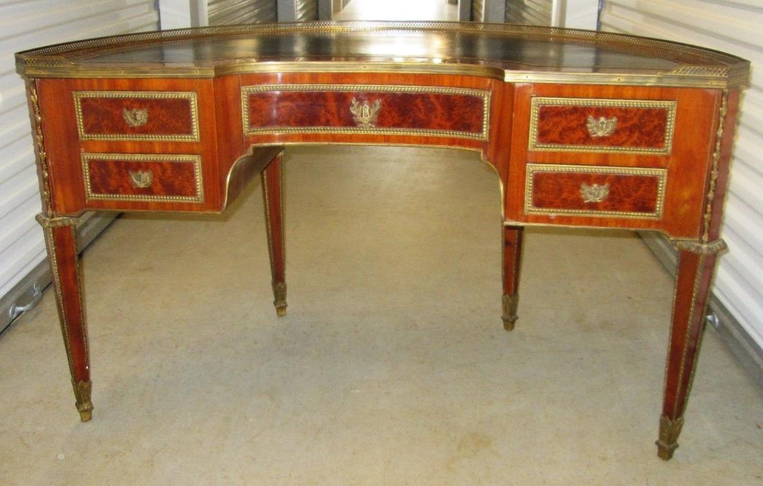 French Demilune Louis XV1 Style Desk 19th Century