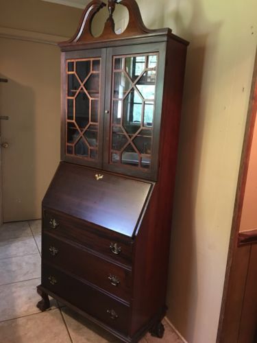 Antique Drop Front Secretary Desk