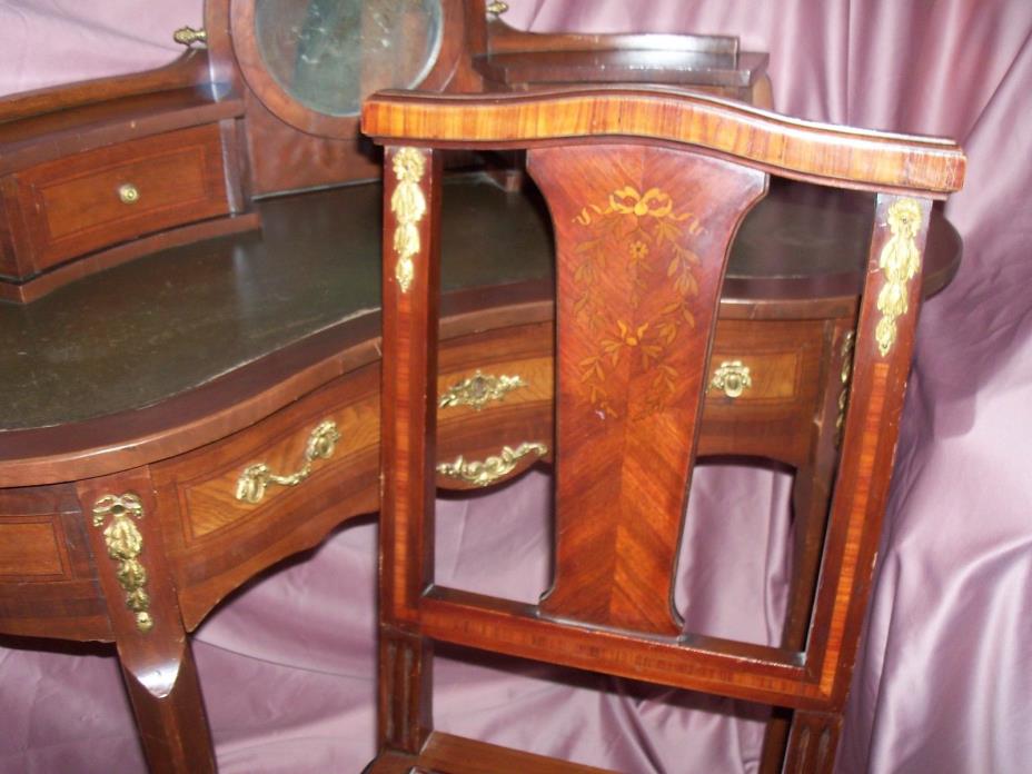 antique ladies writing desk and matching chair