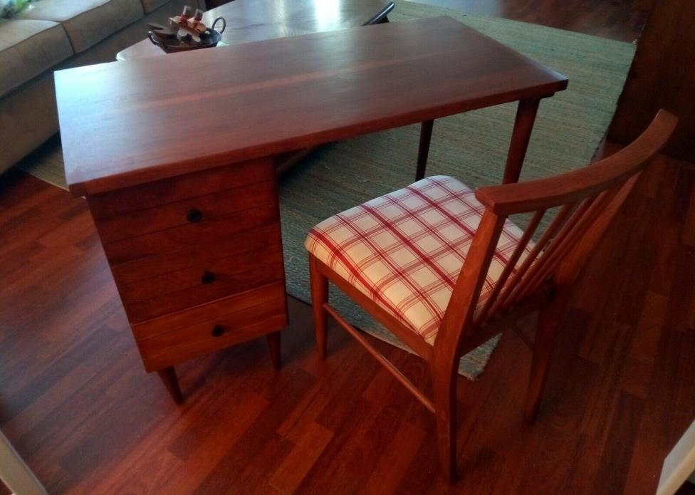 Mid Century Desk and Matching Chair (refinished)