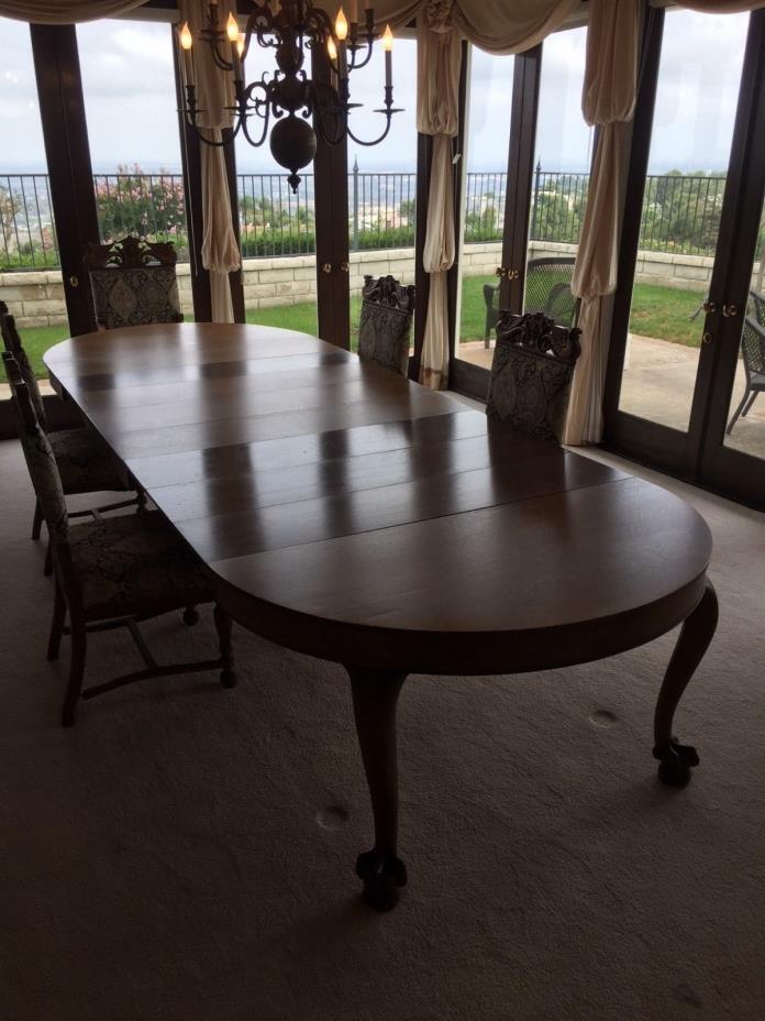 Antique French Oak Table w/ 6 Chairs (180903-120)